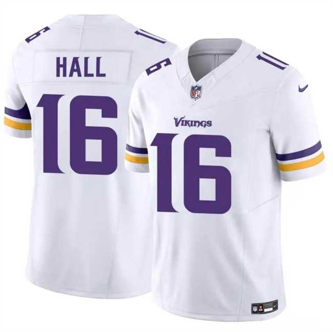 Men & Women & Youth Minnesota Vikings #16 Jaren Hall White 2023 F.U.S.E. Vapor Untouchable Limited Stitched Jersey,We sell and wholesale Men & Women & Youth Minnesota Vikings #16 Jaren Hall White 2023 F.U.S.E. Vapor Untouchable Limited Stitched Jersey on line form chian!